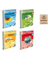 Arı 6. Sınıf Matematik Fen Bilimleri Türkçe ve Sosyal Bilgiler Defterim 4lü Set + Telefon Standı