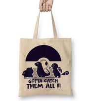 Pokemon Gotta Catch Them All Bez Çanta Uzun Saplı