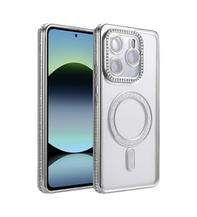 Xiaomi Redmi Note 14 4g Joke Simli Magneticsafe Kılıf - Gümüş