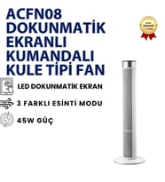 Dokunmatik Ekranlı Kumandalı Kule Tipi Vantilatör