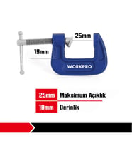 WORKPRO WP232016 25mm G Tipi İşkence