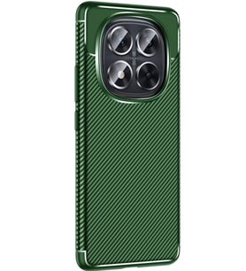 Xiaomi Redmi Note 14 Pro 4G Kılıf Karbon Silikon Case Kapak (Koyu Yeşil)