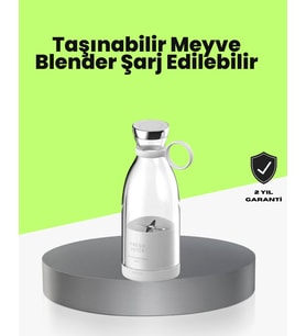 Northcity 4 Bıçaklı Paslanmaz Çelik Taşınabilir Blender - Hızlı Smoothie ve Soğuk İçecek