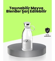 Northcity 4 Bıçaklı Paslanmaz Çelik Taşınabilir Blender - Hızlı Smoothie ve Soğuk İçecek