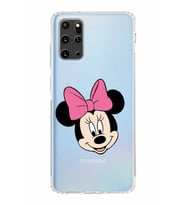 Samsung Galaxy S20 Plus  Kamera Korumalı Kapak Minnie Mouse Tasarımlı  Şeffaf  Kılıf