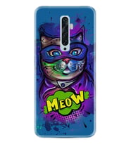 Oppo Reno 2Z 4 Lite 4 Pro 5 6 7 A31 Kılıf Desemli Silikon Super Meow 1715