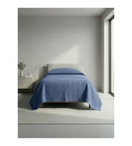 Sofline Premium %100 Pamuk Tek Kişilik Yazlık Pike, Yatak Örtüsü, Terletmez Kumaş(PUDRA RENK) (160x240cm)