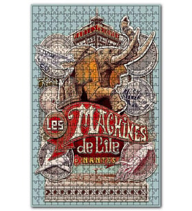 Cakapuzzle Adanın Makineleri Sergi Sarayı Nantes Fransa Puzzle Yapboz MDF(Ahşap) (120 Parça)