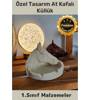 Premium Seri Elite Ürün Evinizde-Hediyelik Çok Şık Özel Tasarım At Kafalı Küllük