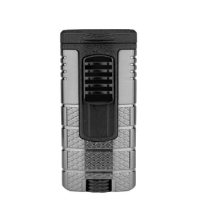 Xikar Tactical Triple Lighter Gunmetal Siyah Puro Çakmağı