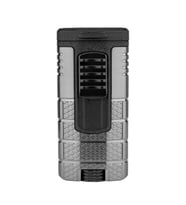 Xikar Tactical Triple Lighter Gunmetal Siyah Puro Çakmağı