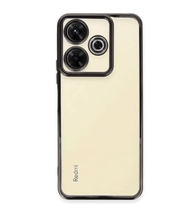 Xiaomi Redmi 13 4g Kılıf Kamera Korumalı Lensli Silikon - Siyah