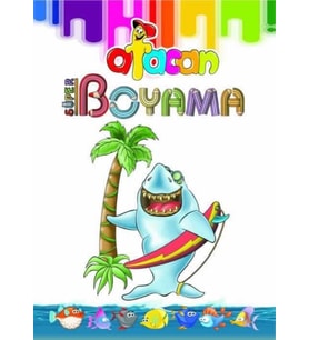 Ata Afacan Süper Kalın Boyama Kitabı 5 (Beyaz)