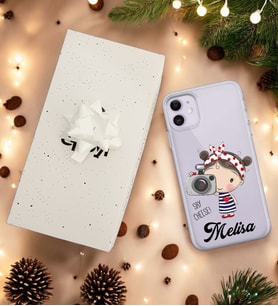 Foto Kız Tasarımlı Kişiye Özel Şeffaf Telefon Kılıfı (Tüm Telefon Modelleri Mevcuttur.) - Hediye Kutulu