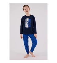 U.s. Polo Assn Uzun Kol Pijama Takım Us2206-4 Lacivert