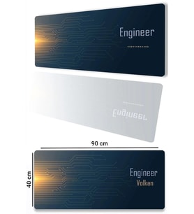 SonicTouch UltraGrand Kişiye, İsme Özel Engineer Xxl Mühendis Klavye Mouse Pad 40x90Cm