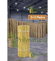 Doğal Kamış Bambu Çit 2x3m Bahçe Teras Balkon Gizlilik Perdesi Gölgelik Örtü