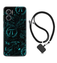Xiaomi Redmi Note 11E Kılıf Silikon Boyun Askılı İpli Desenli Silikon Pi 1701