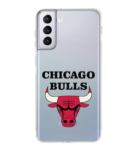 Samsung Galaxy S21 Plus Uyumlu Kamera Korumalı Kapak Chicago Bulls Tasarımlı  Şeffaf Kılıf