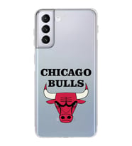 Samsung Galaxy S21 Plus Uyumlu Kamera Korumalı Kapak Chicago Bulls Tasarımlı  Şeffaf Kılıf