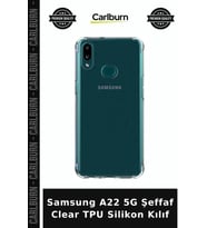Samsung A22 5G Şeffaf Clear TPU Silikon Kılıf Cep Koruma Cihaz Koruyucu Aksesuar