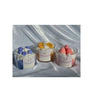 Jeane Candles Üçlü Best Friends Hediyelik Soya Mum Vanilya Kokulu Çilek Mandalina Yabanmersini (Çok Renkli)