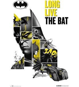 Erik DC Comics Poster - Batman Posteri - 80. Yıl Dönümü Posteri - Sanatsal Baskı - Dekorasyon Oturma Odası veya Yatak Odası - Boyut: 61 x 91 - Resmi Lisans - The Batman Taraftar Ürünü