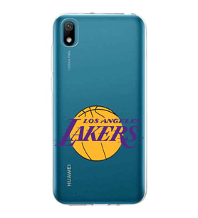 Huawei y5 2019 Uyumlu Kapak LA Lakers Tasarımlı Şeffaf Silikon Kılıf