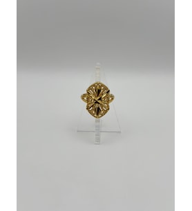 Arnes Jewelry Çelik 22 Ayar Altın Kaplama Ayarlanabilir Yüzük (Gold)