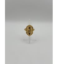 Arnes Jewelry Çelik 22 Ayar Altın Kaplama Ayarlanabilir Yüzük (Gold)