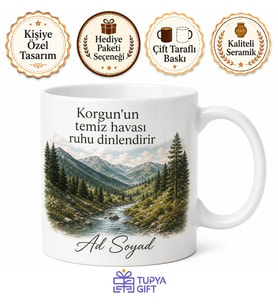 Çankırı Korgun Doğa Güzellikleri Temiz Dağ Havası Kupa Bardak Hediye