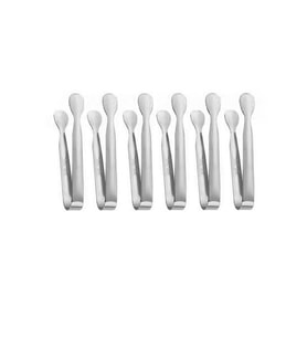 304 Çelik 6 Adet Mini Silver 11 cm. Buz Ve Şeker Maşası cin624by-6