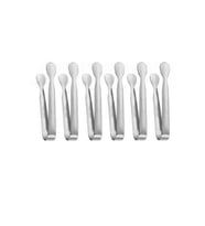 304 Çelik 6 Adet Mini Silver 11 cm. Buz Ve Şeker Maşası cin624by-6