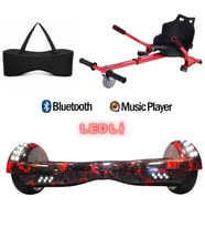 Citymate Elektrikli Kaykay Akıllı Denge Hoverboard + HoverKart + Çanta FULL LEDLİ EXTREM PAKET D15