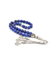 HAKİKİ DOĞAL LAPİS LAZULİ TAŞI TESBİH 1.KALİTE