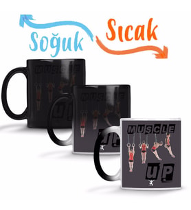 Muscle Up 01 Sihirli Kupa Bardak Porselen