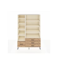 Hyperion Dolap 9 Raflı 4 Çekmeceli  132x44x195 Aytaşı-Aytaşı/Çam