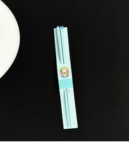 Kedi Figürlü Metal Chopstick (Mavi)