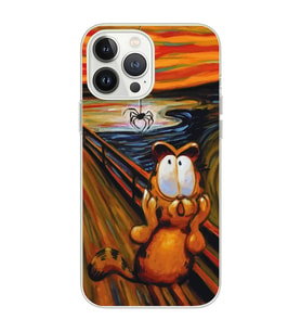 Iphone 12 PRO Uyumlu Garfield Tasarımlı Şeffaf Telefon Kılıfı