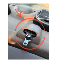 Renault Clio Symbol 2006-2012 emniyet kemeri bakelit
