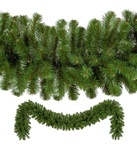 VIP  2.50 METRE 32 CM ÇAP YEŞİL GARLAND YEŞİL ÇAM DALI YILBAŞI SÜSLERİ GREEN GARLAND DECOR CHRİSTMAS