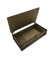 Dekoratif Kutu Tığ Kutusu Organizer Mücevher Takı Kutusu 17x9x3,5 cm (Ahşap)