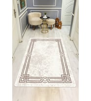 Modern Desenli Dijital Baskı Kaymaz Taban Halı H0110