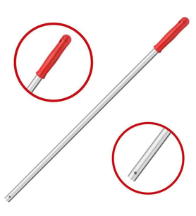 Mulpex Premium Kalite Alüminyum Eloksallı Sap, Delikli 140 cm. Kırmızı