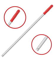 Mulpex Premium Kalite Alüminyum Eloksallı Sap, Delikli 140 cm. Kırmızı
