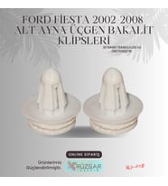 Ford Fiesta 2002-2008  Alt Ayna Üçgen Bakalit Klipsleri 2 ADET (Beyaz)
