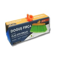 Doğuş Flaş Kutulu Oto Yıkama Fırçası, Kıl Boyu 9,5 cm. Su Hortumu Girişli (13007)
