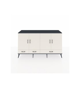 Kronos Konsol 6 Raflı 3 Çekmeceli 4 Kapaklı 176x59x99 Antrasit-Aytaşı