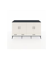 Kronos Konsol 6 Raflı 3 Çekmeceli 4 Kapaklı 176x59x99 Antrasit-Aytaşı