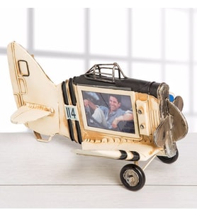 Nostaljik Metal Uçak Şeklinde Çerçeve Modeli E-5426